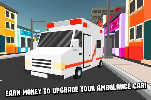 Cube Emergency Simulator: Ambulance Driver Full screenshot 3