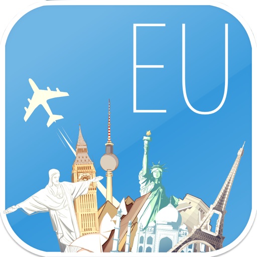 Europe Offline map & flights. Airline tickets, airports, car rental, hotels booking. Free navigation. icon