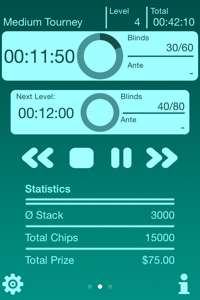 Poker Blind Timer Lite screenshot 2