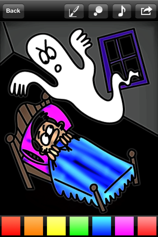 123 Glow, Free Halloween Edition, Talking Coloring Book screenshot 2