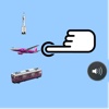 LearnByTouch3(The word of Airplane, Train and Rocket can be learned with playing)