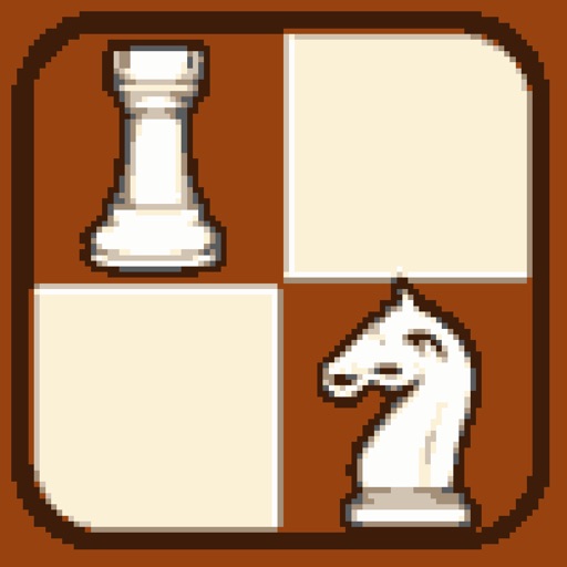 204 8 Bit Retro Chess Battle Tactical Puzzle - Gold