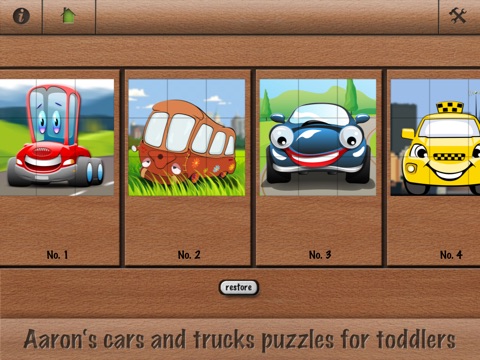 Aaron's cars and trucks puzzles for toddlers screenshot 4
