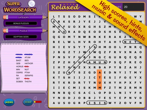 Super Word Search! - Seek and Find Puzzles screenshot 2