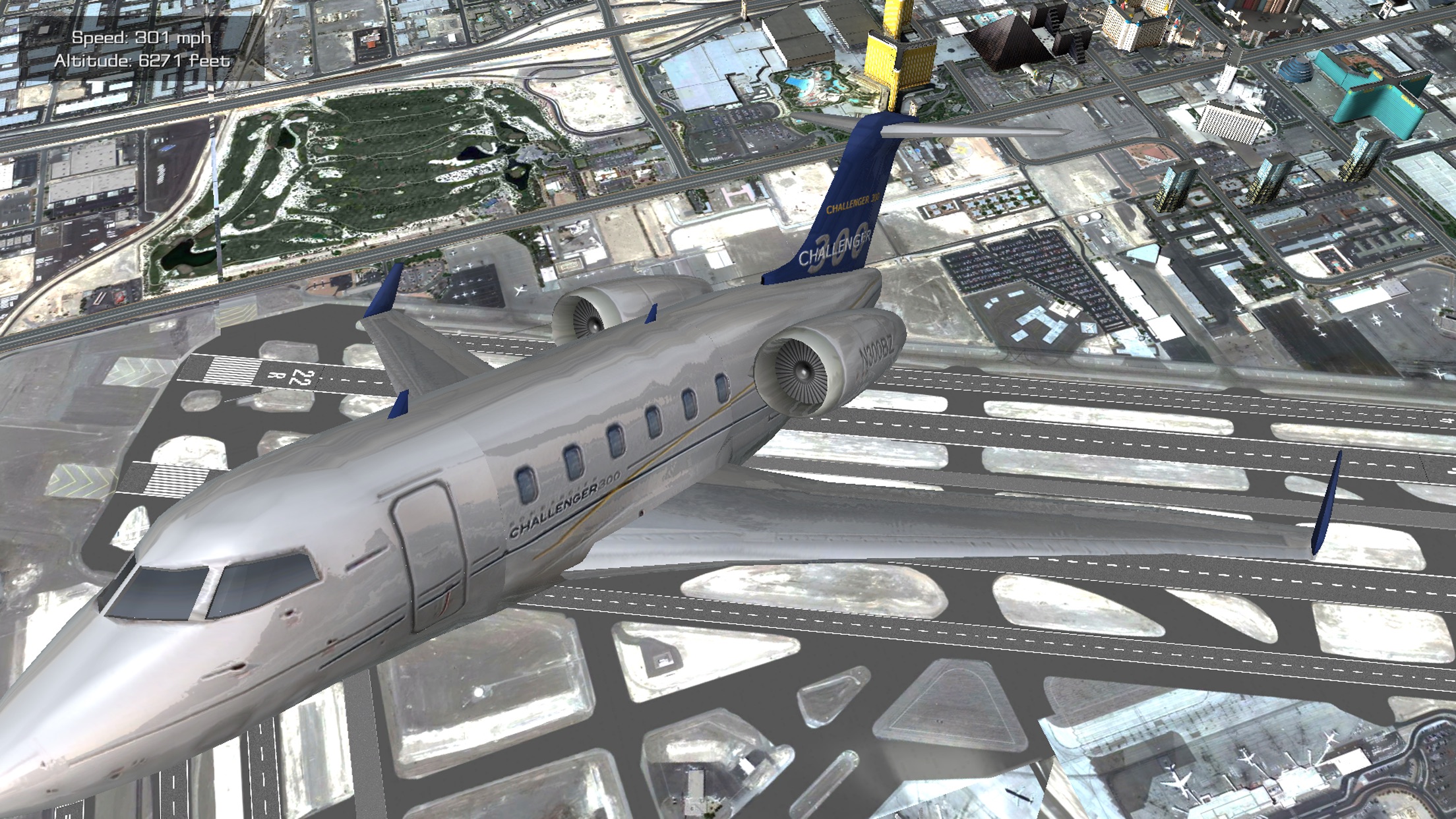Screenshot do app Flight Unlimited Las Vegas - Flight Simulator