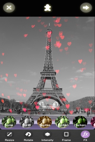 HeartPic Free - Heart & Love Bokeh Effects screenshot 4