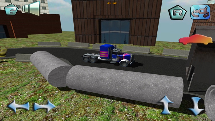 3D Semi Truck Parking Simulator - Trailer And Cargo License Test Drive screenshot-4