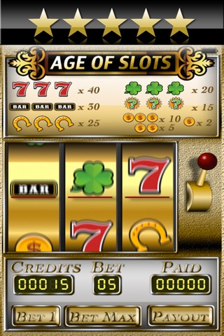 Age Of Slots - Slot Machines for iPad and iPhone (free) screenshot 2