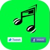 Share your Music - Share what you're listening to Twitter and Facebook