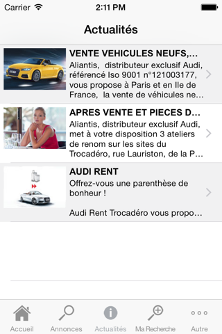 Audi Aliantis Paris Ouest screenshot 4