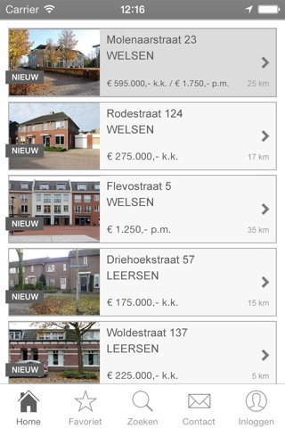 thuisinwoningen.nl screenshot 2