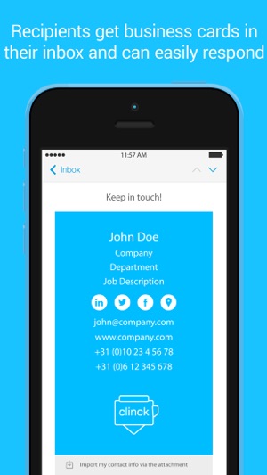 Clinck: digital business cards(圖2)-速報App
