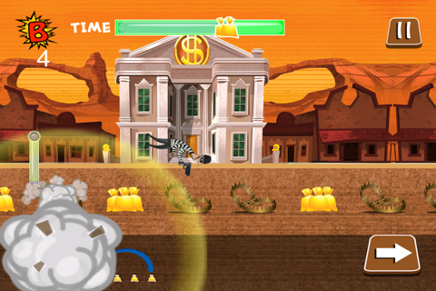 Bank Robber Jump Gold Mania - Steal Money Bag Run Free screenshot 2