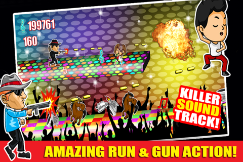 Gang man Shooter 2 FREE : Murder on The Dance Floor Game - By Dead Cool Apps screenshot 2