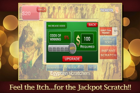 Скриншот из Jackpot Lotto Scratchers - Lucky Party, Egyptian, Texas, Beach & Grand Prix Edition Magic Lottery