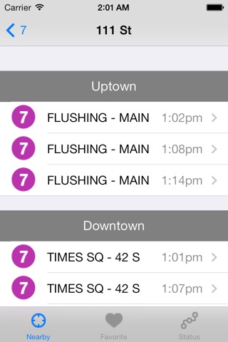 NYC Subway Time - For All Train Lines in New York City MTA Subway Status screenshot 2