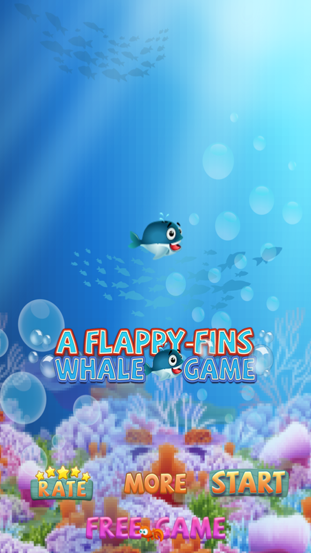 ゆるい - フィンクジラゲームPRO A Flappy-Fins Whale Game PROのおすすめ画像1