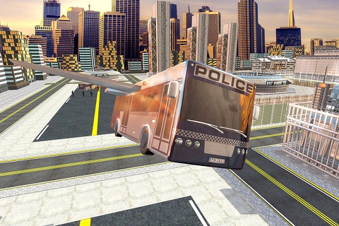 Flying Bus Transport Prisoner - Transfer Criminals into Jail in Transporter Bus Simulator screenshot 4