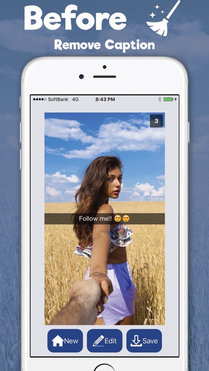 CaptionClean - Remove caption for Snapchat