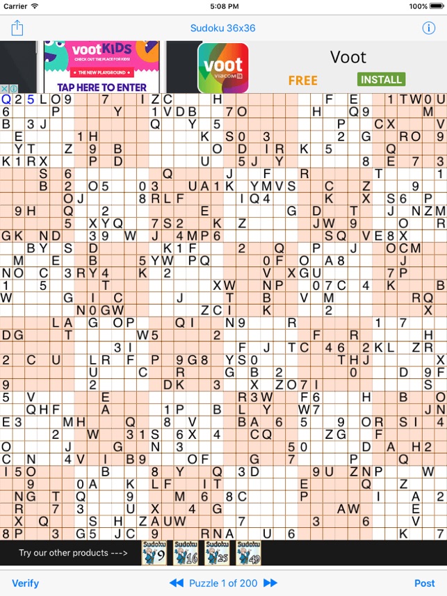 Sudoku 36x36 (for iPad)(圖1)-速報App