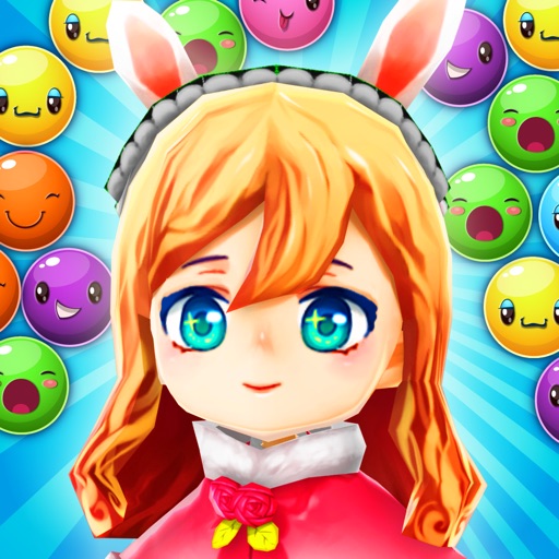 Bunny Girl Bubble Tap - FREE - Match And Pop Addictive Puzzle Shooter Icon