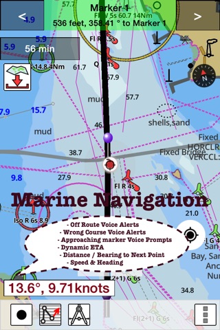 Marine Navigation - Denmark - Offline Gps Nautical Charts for Fishing, Sailing and Boating screenshot 3
