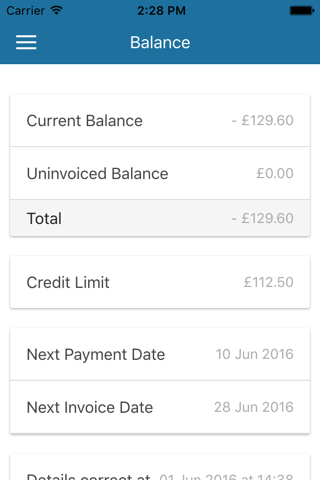 MyAccount Mobile MVNO screenshot 2