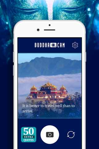 Buddha Cam daily yoga meditation quotes photo camera with buddhism words & filters screenshot 4