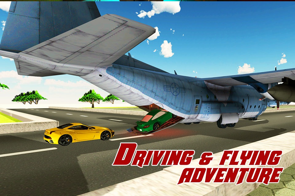 Cargo Airplane Car Transporter – Drive mega truck & fly plane in this simulator game screenshot 2