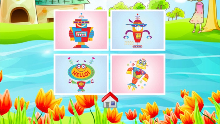 Robot Coloring Book - Drawing and Painting Colorful for kids games free screenshot-3