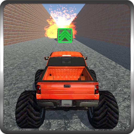 Toy Truck Driving 3D Icon