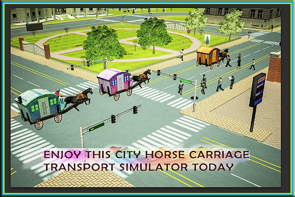 Horse Carriage 2016 Transport Simulator – Real City Horse Cart Driving Adventure screenshot 2