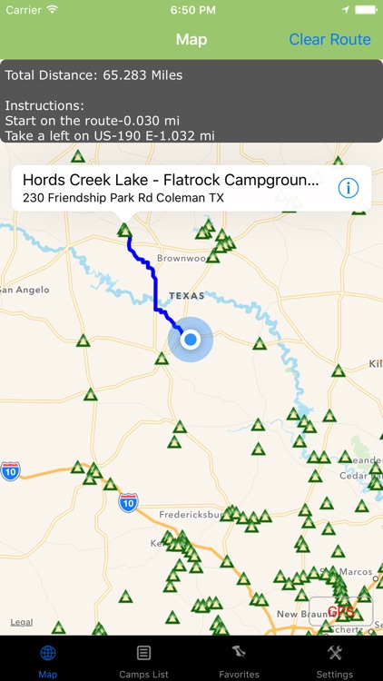 Texas – Camping & RV spots