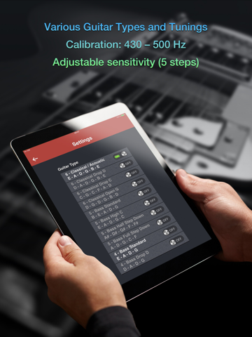 Simple Guitar Tuner - Free Chromatic Tuner for Classical, Acoustic and Bass Guitars Music