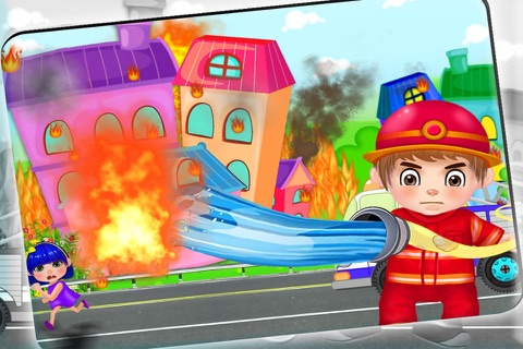 Hero the Fire Man - Fire Rescue Kids Game for Fun screenshot 3