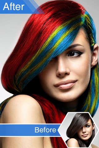 Hair Color Effects - Hair Color & Recolor Styling Booth screenshot 2