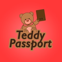 Teddy Bear Passport / Travel Photo Card ID Maker with Travel Stamps