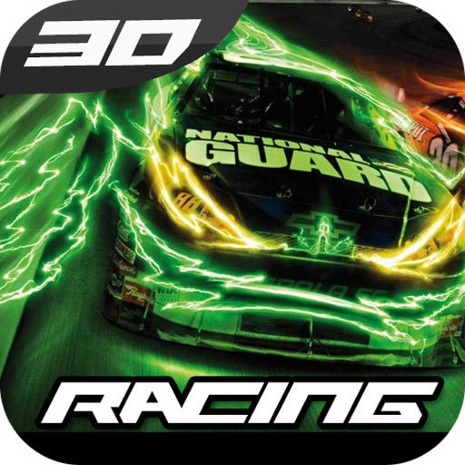3D Green Racing Crazy - Run on wrong way traffic