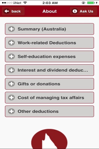 Deductions screenshot 2