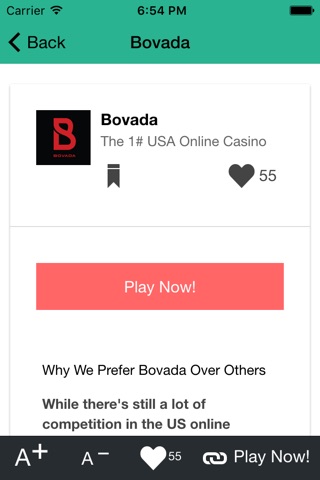 Live Betting Casinos – Online Gambling, Poker, Bingo, Blackjack, Craps and Bitcoin Casino screenshot 4