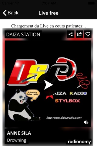 Daiza radio screenshot 2