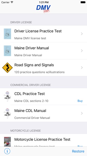 Maine DMV Test Prep