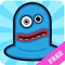 Cute Monster Jumping Games for Kids touch left or right jumping keep the coin download free and fun