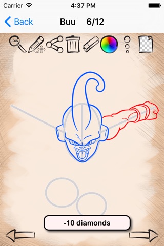 Drawing for Dragon Ball Z screenshot 3