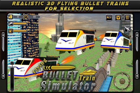 Flying Bullet Train Simulator screenshot 2