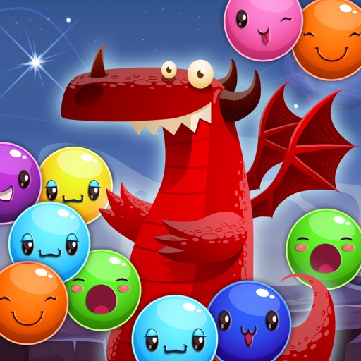 Red Dragon Pop Planet - FREE - Fantasy Satellite Bubble Shooter icon