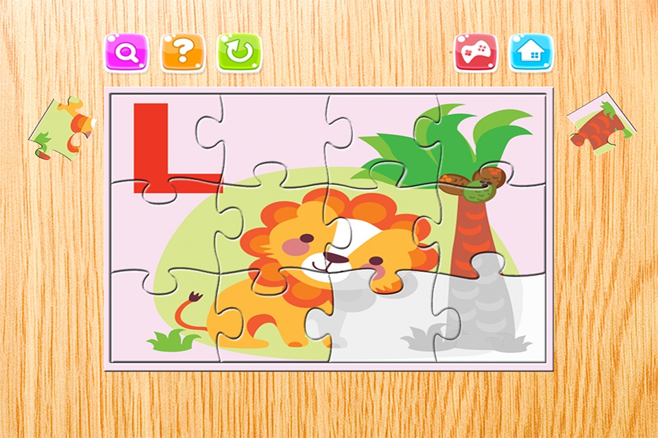 Alphabet Preschool Learning Educational Puzzles for Toddler - Teachme ABC animals endless fun screenshot 4