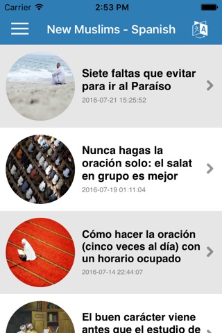 New Muslims' App screenshot 2