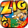Words Zigzag : Cartoon Comics and Superheroes Crossword Puzzles Game Free with Friends