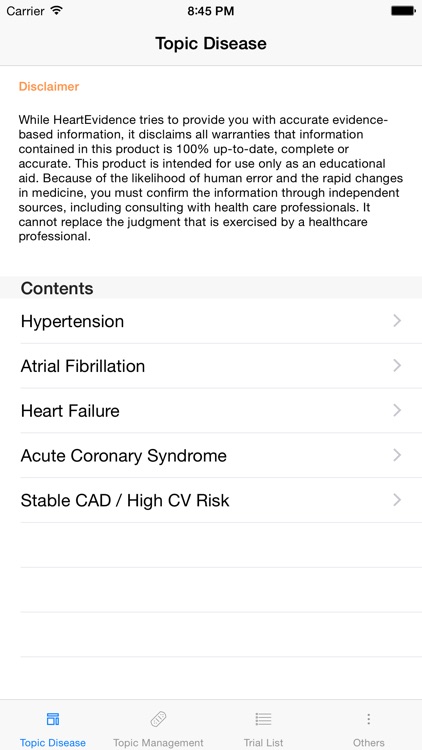 HeartEvidence Pro: Landmark trials in cardiology screenshot-3